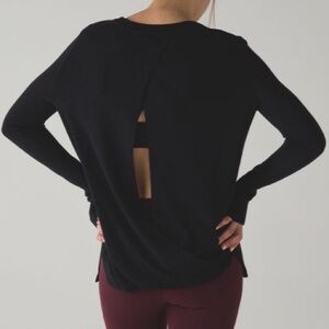 Lululemon Bring It Backbend Sweater Black Size 6